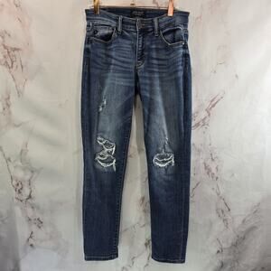 Judy Blue Jeans Womens 25 1 Skinny Denim High Rise Boyfriend Fit Distressed